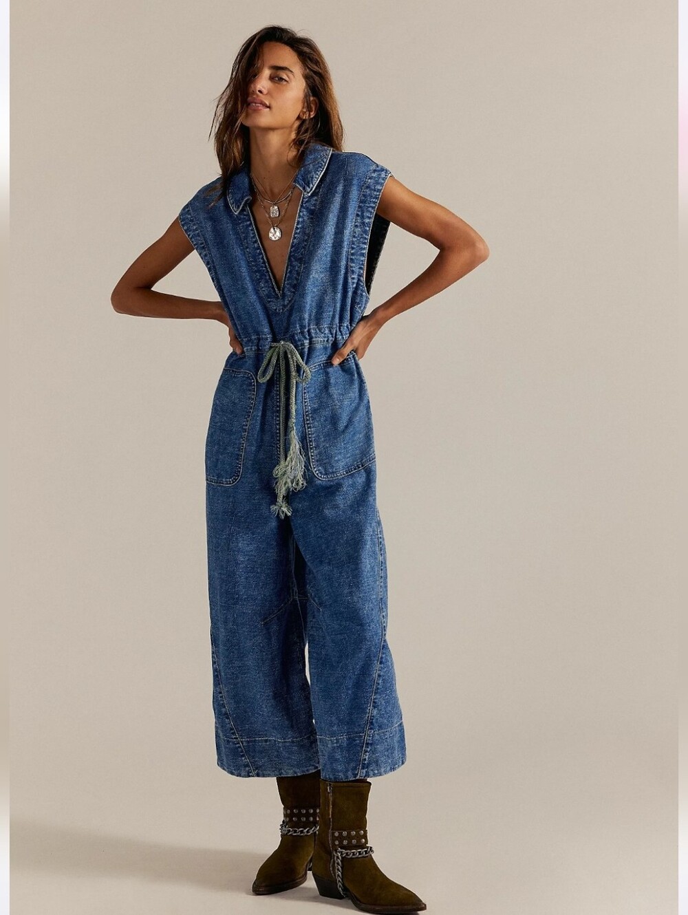 We The Free NWTs Lantana Cropped Coverall